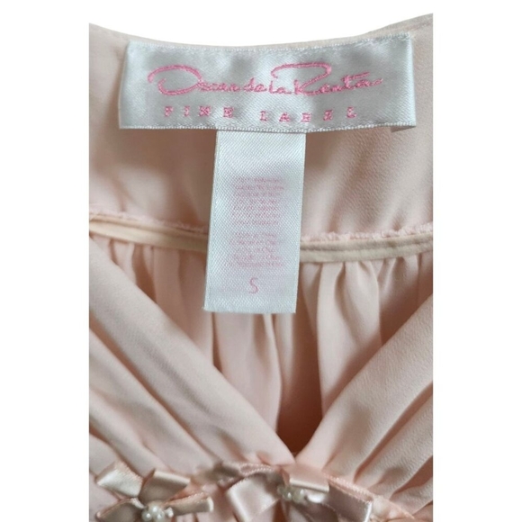 Oscar de la Renta Pink Label Powdered Babydoll Lingerie Dress - Small - Picture 5 of 10